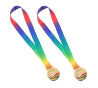 GALPADA Médailles de Natation avec Rubans Colorés 2 Pièces en Alliage de Zinc Doré Éclat Solide et Esprit D'équipe Inspirant pour Garçon et Filles pour Tournois Sportifs Scolaires