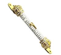 GALPADA Mezouza en Métal Délicate pour Porte D'entrée Côté Droit, Design Religieux, Décoration Spirituelle pour Maison, Apparence Vintage Inscriptions D'écriture, Accessoire Léger Et Symbolique