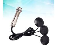 GALPADA Micro de Guitare Acoustique Noir Gmb610 Capteur Piézo à 3 Voies et Prise Jack 6,35mm, Accessoire Plastique pour Amplification Sonore
