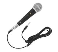 GALPADA Microphone Dynamique Filaire Noir avec Câble, Micro Professionnel pour Karaoké, Fonction Plug-and-play, Motif Cardioïde en Plastique et Métal, pour Chant et Prise de Parole
