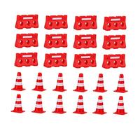 GALPADA Mini Cônes de Signalisation Routière Jouets Éducatifs pour Garçon Fille Colorées Simulation Réaliste Circulation Garçon Fille Apprentissage et Jeu Partagé
