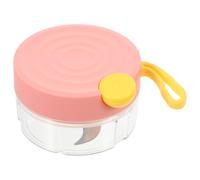 GALPADA Mini Hachoir à Aliments Manuel, Mini Hachoir à Légumes, 180ml, Abs et Pc, Rose, Bol Antidérapant, Portable, pour Ail, Oignon, Fruits et Noix, Maison et Voyage