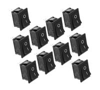 GALPADA Mini Interrupteur Marche/Arrêt 10 Pièces Forme Bateau 2 Broches pour Utilisation sur Circuits Électroniques et Équipements Nautiques