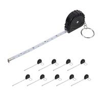 GALPADA Mini Mètre Ruban Porte-Clés Rétractable Lot de 10 en Acier Robuste pour Mesures Précises et Projets de Couture