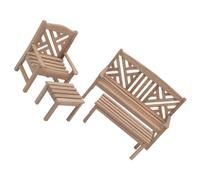 GALPADA Mini Mobilier de Jardin en Bois pour Garçon et Filles, Set 1 Pièce, Design Compact et Créatif, Chaise et Table Miniature pour Développer L'imagination Lors de Fêtes ou Journées
