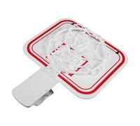 GALPADA Mini Panier de Basket Clip-on pour Poubelle, 9x8 Pouces, Plastique, Blanc, Jeu Interactif, Facile à Nettoyer, pour Bureau et Espace de Travail