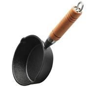 GALPADA Mini Poêle Fonte avec Poignée Casserole à Sauce pour Beurre et Sauces Petit Wok pour Cuisine