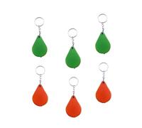 GALPADA Mini Porte-clés Loupe Pliable 10x pour Extérieur Et Bricolage, Lot De 6 Pièces Orange Et Vert, Accessoire Portable Léger Et Compact, Outil D'observation Polyvalent