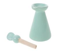 GALPADA Mini Pot Diffuseur en Céramique Bleu 70ml Flacon Compte-gouttes Portable et Technologie D'étanchéité Avancée pour Huiles Cosmétiques Usage Personnel