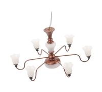 GALPADA Miniature Ceiling Lamp for Dollhouse Micro Scene Warm Light Craft Decoration for Model Rooms and Tables