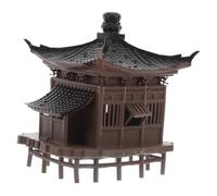 GALPADA Miniature Pavilion for Aquarium and Bonsai Sturdy Plastic Asian Ornament for Micro Landscape Compact Zen Garden Decoration