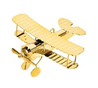 GALPADA Modèle Avion Métal Vintage Avion Fer Décoratif Précis pour Bureau Salon Ornement Maison Ornement Doré Petit Modèle