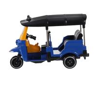 GALPADA Modèle Tricycle Vintage Alliage Bleu Décor Rétro Thaïlandais Figurine Miniature pour Bureau et Maison Ornement et Cadeau Collectionneur