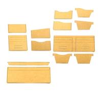 GALPADA Modèles de Portefeuille en Acrylique Réutilisables, Gabarits de Couture pour Portefeuilles Courts, Outil de Matelassage pour Création d'Articles en Cuir Soi-Même