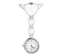 GALPADA Montre à Suspendre Blanche en Alliage pour Infirmière et Médecin, Design Simple et Mode, Facile à Lire, Accessoire pour Vêtements