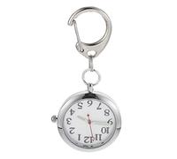 GALPADA Montre De Poche à Clip Lumineuse Nocturne en Acier Inoxydable pour Infirmière Montre Suspendue Légère De Poche Adaptée Au Travail Hospitalier Style Simple Format Compact