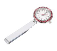GALPADA Montre Infirmière Lumineuse Argentée Montre Portable à Pendentif Pratique avec Trotteuse pour Blouse Médicale Clip Stable pour Usage Infirmier