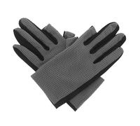 GALPADA Moufles de Pêche sans Doigts Gris en Maille Respirante Antidérapants et Pare-Soleil UV Légers et Ventilés pour Sport de Plein Air Conduite Vélo et Pêche aux Leurres