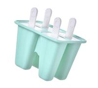 GALPADA Moule à Glace en Silicone 4 Cellules Réutilisable pour Fabriquer des Glaces Maison Diy, Matériau Silicone et Pp, pour Snacks Faits Maison à Domicile