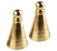 GALPADA Moule à Parfum en Laiton Or 2pcs pour Cônes Créatifs, Finement Travaillé et Portable, Outil de Brûleur pour Fabrication Maison et Décoration