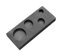 GALPADA Moule en Graphite Haute Pureté pour Fusion D’Or et Métaux Modèle Original à Quatre Gouttes Outil de Coulée en Fusion Résistant à L’Usure pour Fabrication de Bijoux