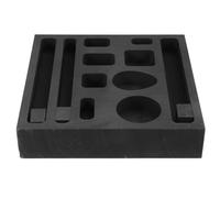 GALPADA Moule en Graphite Noir pour Argent 11 Trous Multi-slot, Outil Polyvalent Facile à Utiliser pour Raffinage et Création de Bijoux en Atelier