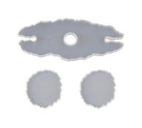 GALPADA Moule en Silicone Blanc pour Support à Verres Diy, Facile à Démouler Ranger, pour Création de Porte-verres et Moule à Tasse