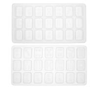 GALPADA Moule en Silicone Couleur Aléatoire pour Mahjong et Dés 2 Pièces Réutilisable et Antiadhésif, Création D'ornements Décoratifs et D'artisanat Fait Main