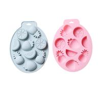 GALPADA Moule Silicone Fruit de 2pcs pour Chocolat Non Adhérent Facile à Utiliser, pour Pâtisserie et Boutique de Gâteaux