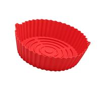 GALPADA Moule Silicone Réutilisable pour Friteuse à Air avec Double Poignée Tapis de Cuisson Antiadhésif pour Friteuse Air Chaud Accessoire Rouge