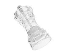 GALPADA Moulin à Poivre Manuel Réglable Coarseness Bouteille de Stockage Transparente Acrylique pour Épices comme Poivre Sel et Cumin Compact Ustensile de Cuisine Pratique