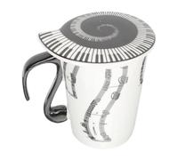GALPADA Mug en Céramique Design Musical 270ml Tasse à Boire Délicate pour Maison ou Café Décoration de Table Élégante