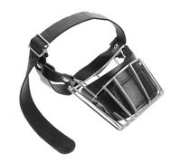 GALPADA Muselière Acier Inoxydable Ajustable pour Chiens Moyens Confortable et Respirante Empêche Aboiements et Morsures Laisse et Boire Protection Sécurisée pour Chiots