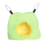 GALPADA Nid pour Perroquet Peluche Épais et Douillet Hamac Suspendu Chaud pour Oiseaux Nid Hiver Confortable et Portable Couleur Aléatoire S Couleur Aléatoire