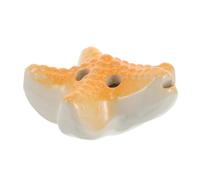 GALPADA Ocarina Étoile de Mer en Céramique Orange à 6 Trous en Do Instrument de Musique à Vent pour Garçon et Filles Débutants Musical Éducatif Portable pour Apprentissage et Loisirs
