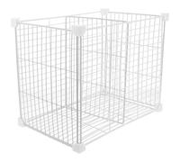 GALPADA Organisateur Congélateur Coffre Grille De Séparation pour Congélateur avec Panier De Rangement Inférieur Casier en Métal 14.57 X 11.81 X 9.45 in pour Aliments Fruits Légumes