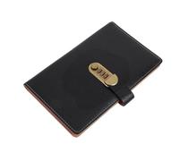 GALPADA Organisateur de Dossiers de Documents Capacité 48 Chèques et 24 Cartes en Cuir Pu avec Serrure à Combinaison Design Portable et Résistant pour Bureau et Réunions