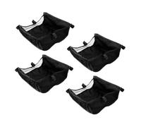 GALPADA Organisateur de Poussette Noir en Tissu Oxford 4pcs à Suspendre pour Poussette Facile à Nettoyer et Espace de Stockage Supplémentaire