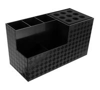 GALPADA Organisateur d'Outils de Coiffure Compact Noir Support de Rangement pour Ciseaux Peignes et Pinceaux Adapté aux Barbiers et Salons 18,5X10,5X8,5Cm Solide