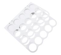 GALPADA Organiseur de Rouleaux Vinyle 15 Trous en Vinyle Blanc pour Rangement Papier, Protection Déchets, pour Chambre