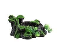 GALPADA Ornement de Paysage Résine pour Aquarium Abri Creux pour Reptiles et Poissons Cachette Réaliste pour Terrarium Décor Aquatique Stable et Sécurisé