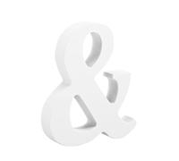 GALPADA Ornement en Bois Blanc à Symbole 8 Cm, Décoration Simple et Créative pour Maison et Fête d'anniversaire, Style Rustique et Élégant, Accessoire DIY Mariage