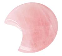 GALPADA Ornement en Pierre Lune Cristal Rose, Décoratif Délicat pour Photo | Texture Fine et Bel Éclat, pour Bureau D’étude, Collectionneurs de Cristaux et Prises de Vue