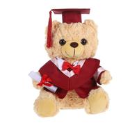GALPADA Ours Mignon De Remise De Diplôme Costume De Docteur Poupée Animale en Peluche Jouet en Peluche Ours Célibataire pour La Remise des Diplômes