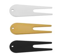 GALPADA Outil de Réparation de Divots Golf 3pcs en Fer Marqueur de Balle et Fourche Portable pour Alignement et Réparation sur Green
