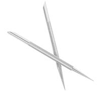 GALPADA Outil Repousse-cuticules Inox 2 Pièces Double Tête pour Soin Manucure, Grattoir Vernis Semi-permanent, Dissolvant Vernis Ongles, Accessoire Professionnel Nettoyage Cuticules