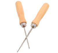 GALPADA Outils de Rembourrage pour Projets de Couture Design Ergonomique avec Poignée en Bois Confortable, Lot de 2 Pièces, Aiguilles de 3mm et 4mm pour Poupées DIY