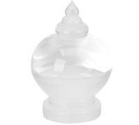 GALPADA Pagode Bouddhiste en Acrylique Blanc Petit Format Décor de Pagode d’Offrande de Bouddha Ornement Délicat pour Décoration Intérieure Bureau et Maison Monument Tibétain Adapté