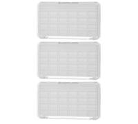 GALPADA Palette de Fards à Paupières Rechargeable en Plastique avec 24 Compartiments, Coffret Maquillage Portable Transparent Blanc 3 Pièces, Organisateur de Maquillage pour Voyages