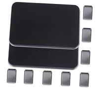 GALPADA Palette de Maquillage Vide Magnétique 2 Pièces 9 Godets Taille 3 Noire Mat Organisateur de Fards à Paupières Portable pour Voyage et Usage Professionnel